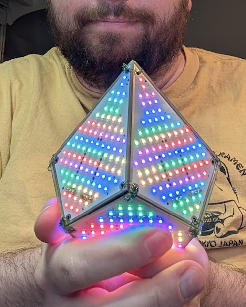 tetragonal-trapezohedron in hands tetragonal-trapezohedron in hands